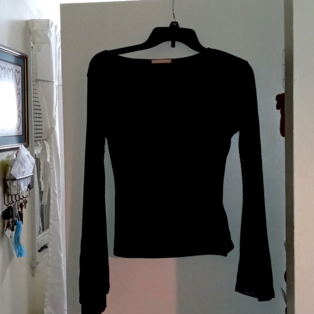 Romantic surplice blouse
